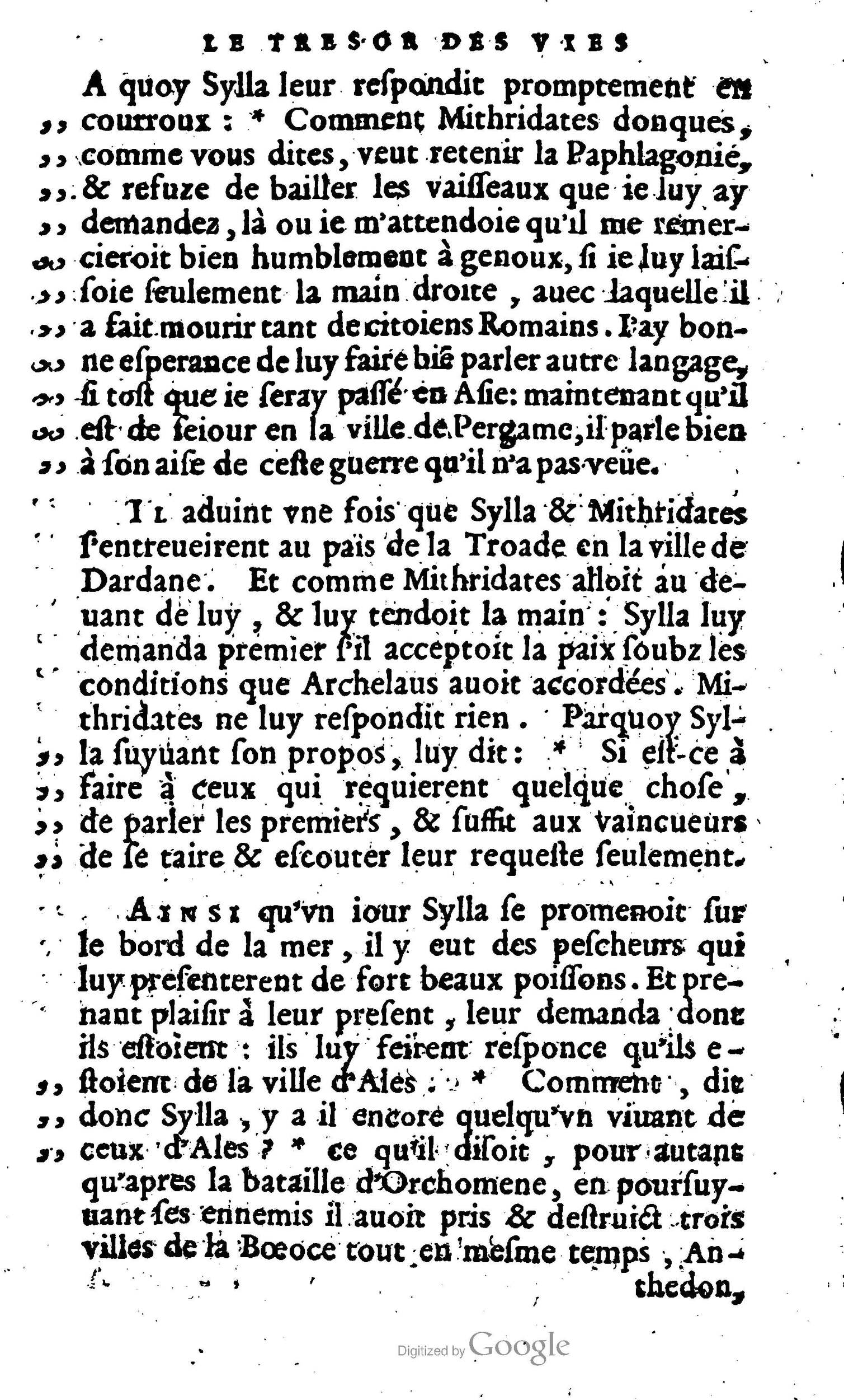 1568 - Willem Silvius - Trésor des vies de Plutarque - Anvers Plantin-Moretus