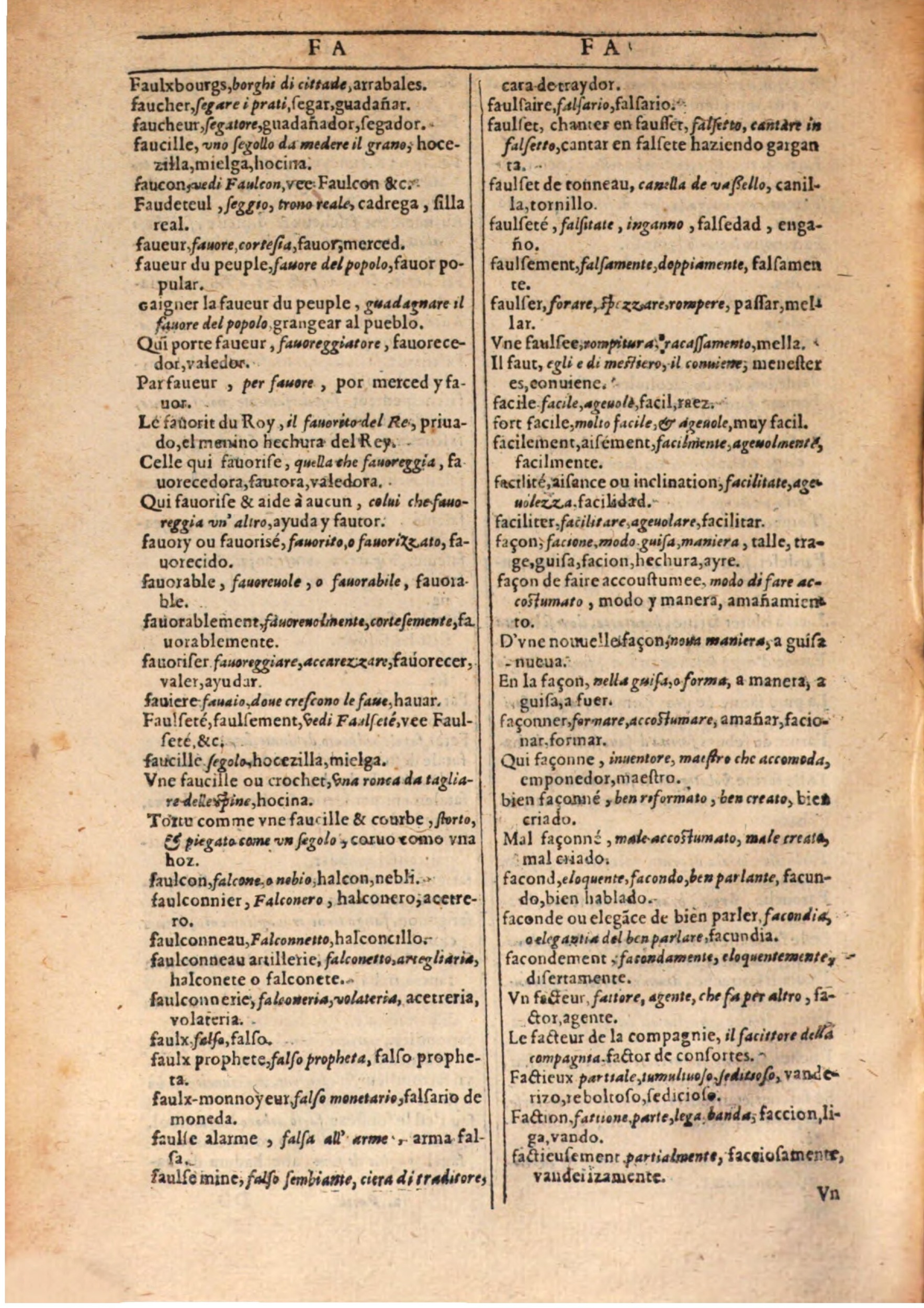 1609 - Philippe Albert et Alexandre Pernet - Trésor des trois langues française, italienne et espagnole (Seconde partie) - BSB Munich 1609 - Philippe Albert et Alexandre Pernet - Trésor des trois langues française, italienne et espagnole (Seconde partie) - BSB Munich