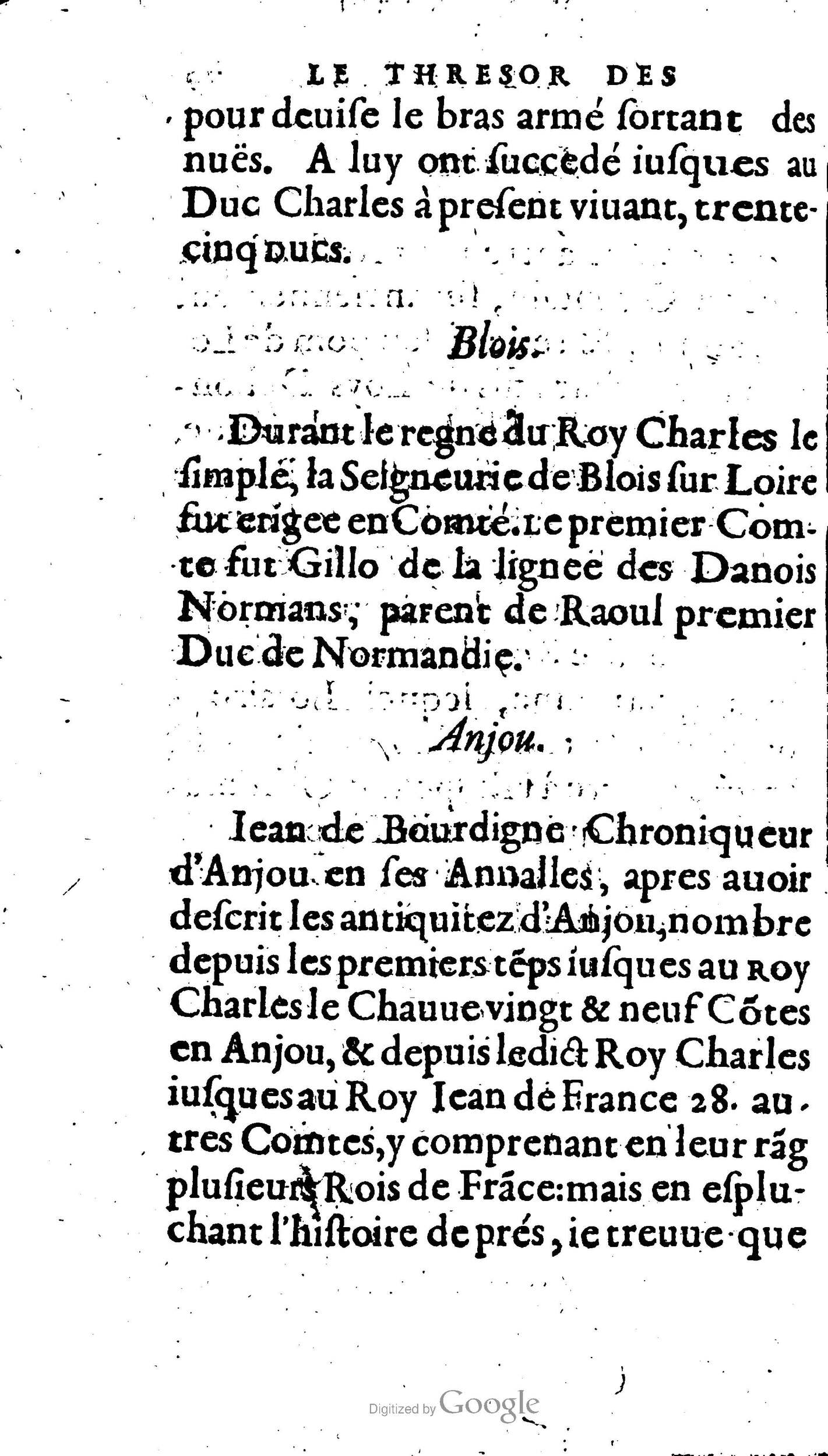 1604 - Galiot Corrozet - Trésor des histoires de France - BNC Florence
