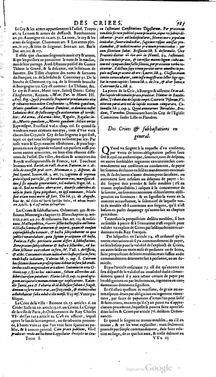 1629 - Veuve Nicolas Buon - Trésor du droit français (21754 T. 1) - BM Lyon