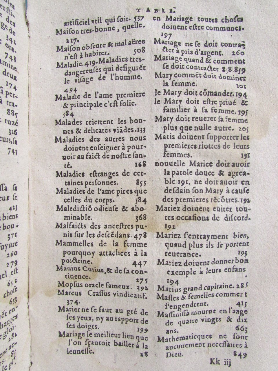 1578 - Jean Poupy - Trésor des morales de Plutarque - Vitré 1578 - Jean Poupy - Trésor des morales de Plutarque - Vitré