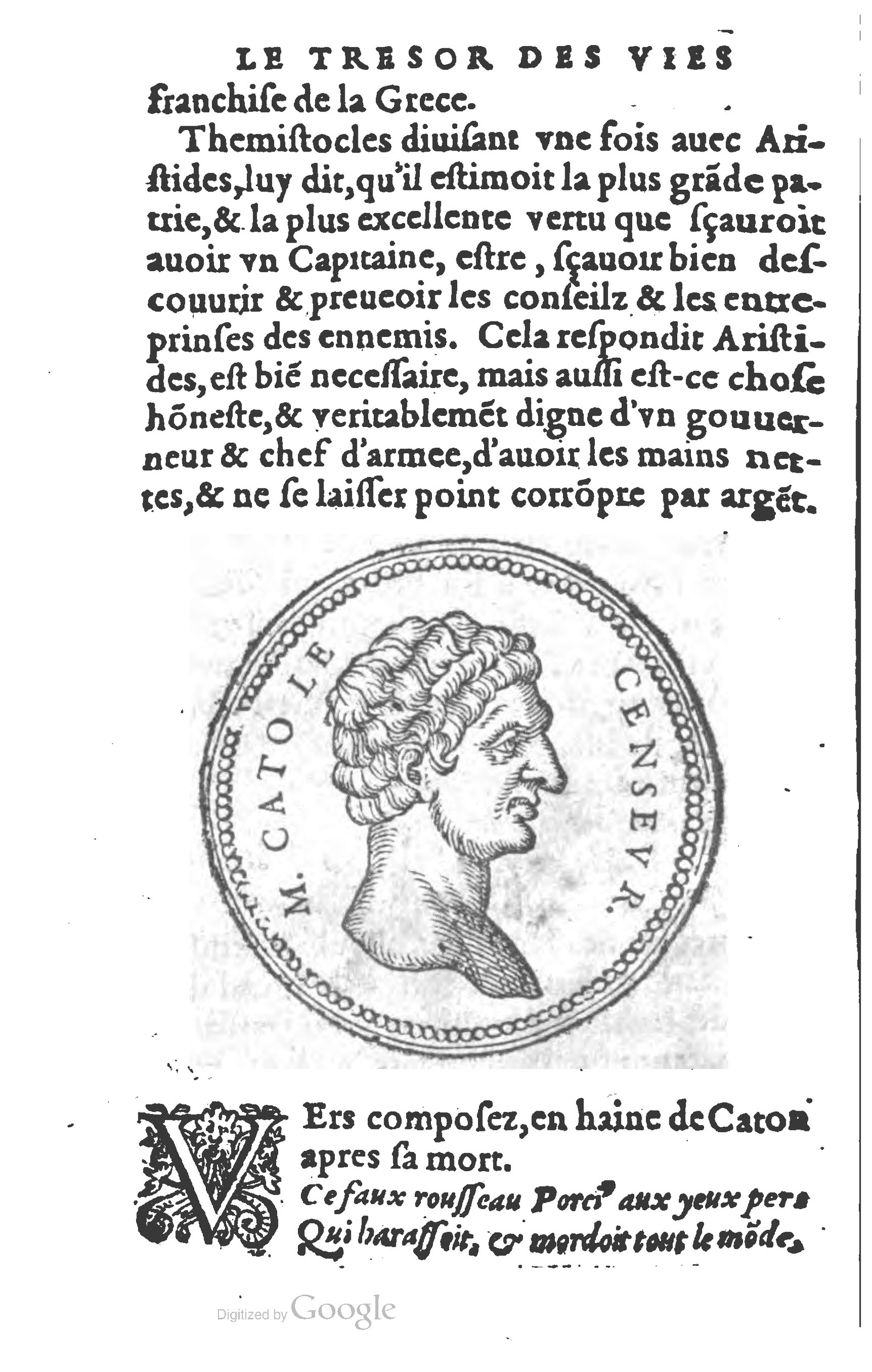 1577 - Claude Micard - Trésor des vies de Plutarque - BSB Munich 1577 - Claude Micard - Trésor des vies de Plutarque - BSB Munich
