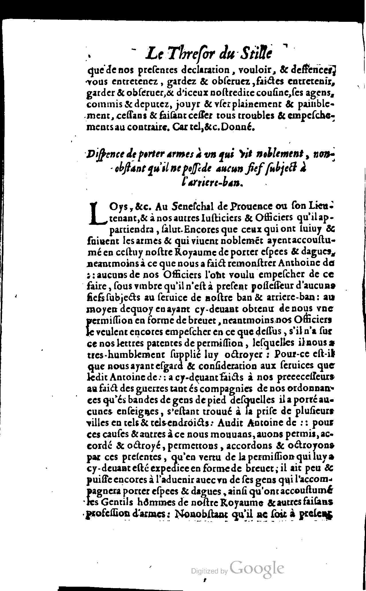 1614 - Jean Richer - Trésor du nouveau style et protocole de la chancellerie de France - BSB Munich
