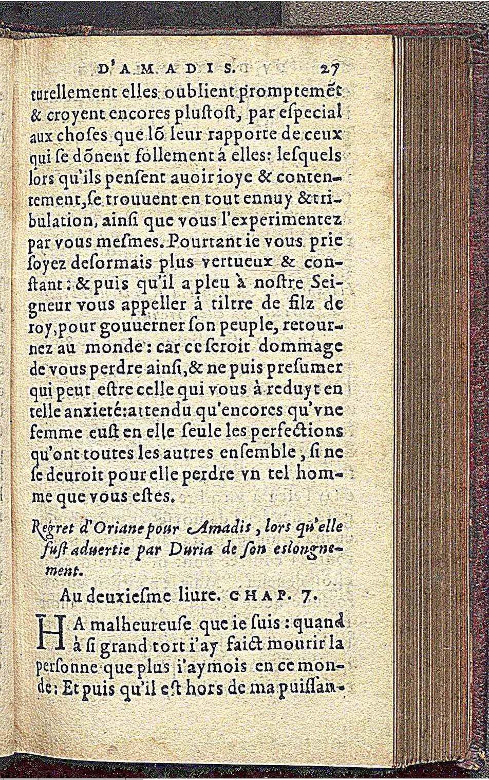 1573 - Olivier de Harsy - Trésor des Amadis - Edimbourg