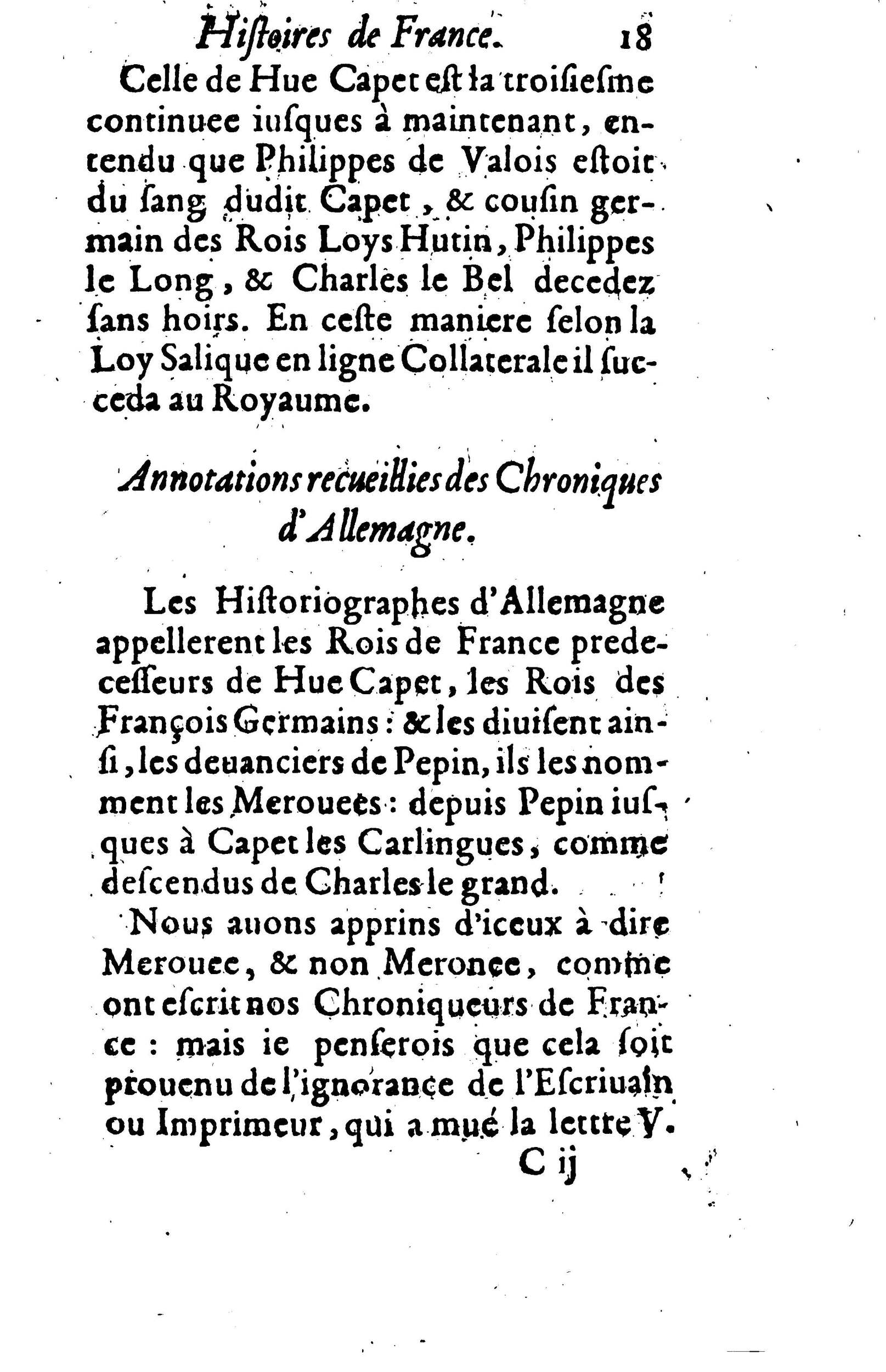 1617 - Jean Corrozet - Trésor des histoires de France - BM Lyon