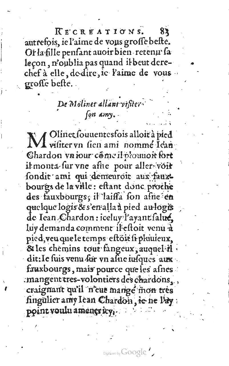 1627 - Jean Delamare - Trésor des récréations - BSB Munich