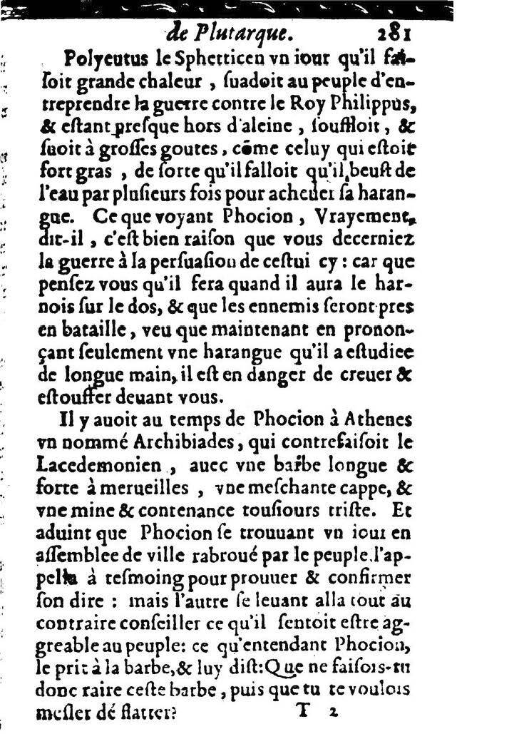 1611 - Pierre Rigaud - Trésor des vies de Plutarque - BM Lyon