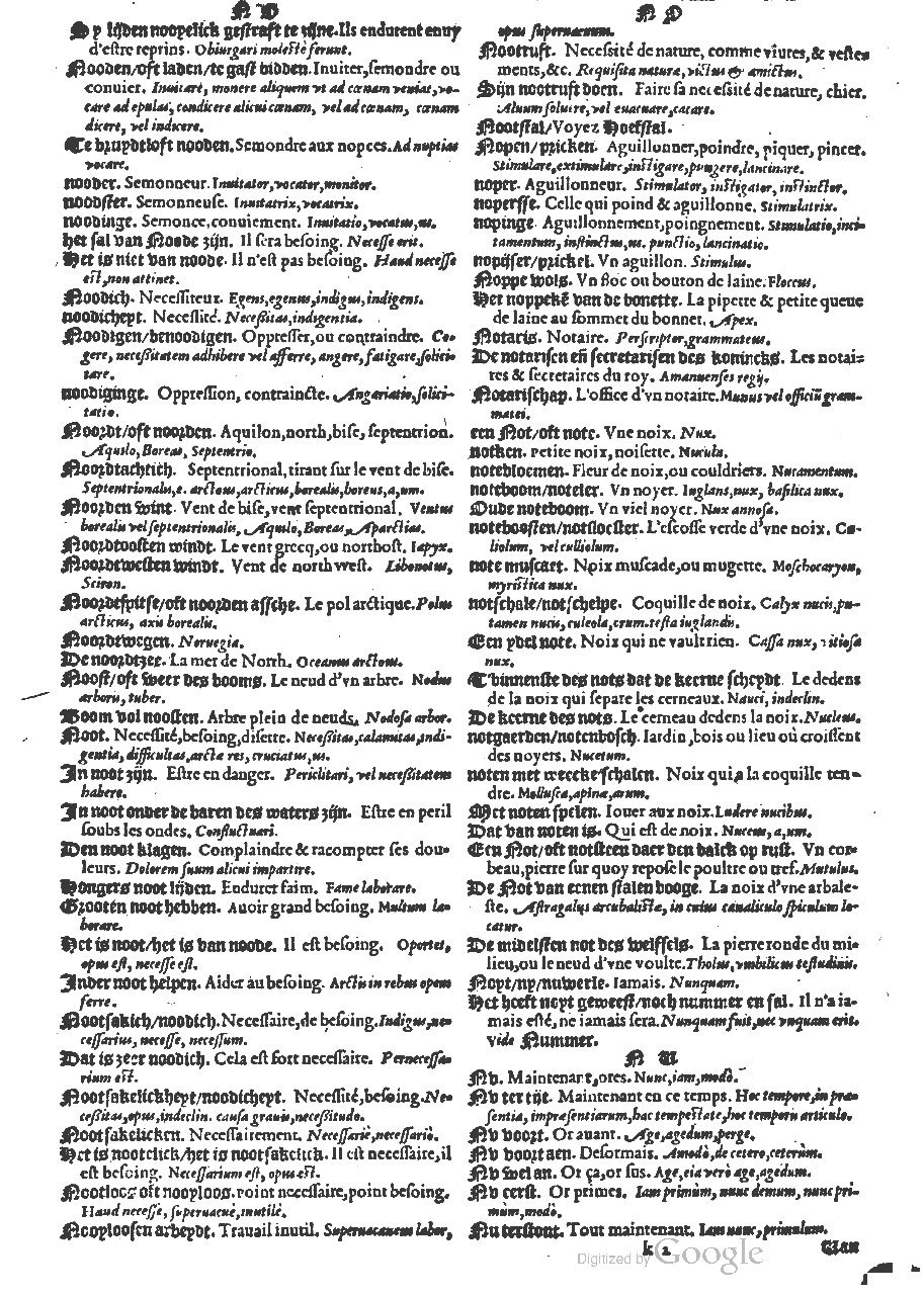 1573 - Christophe Plantin - Trésor du langage bas-allemand - BM Lyon