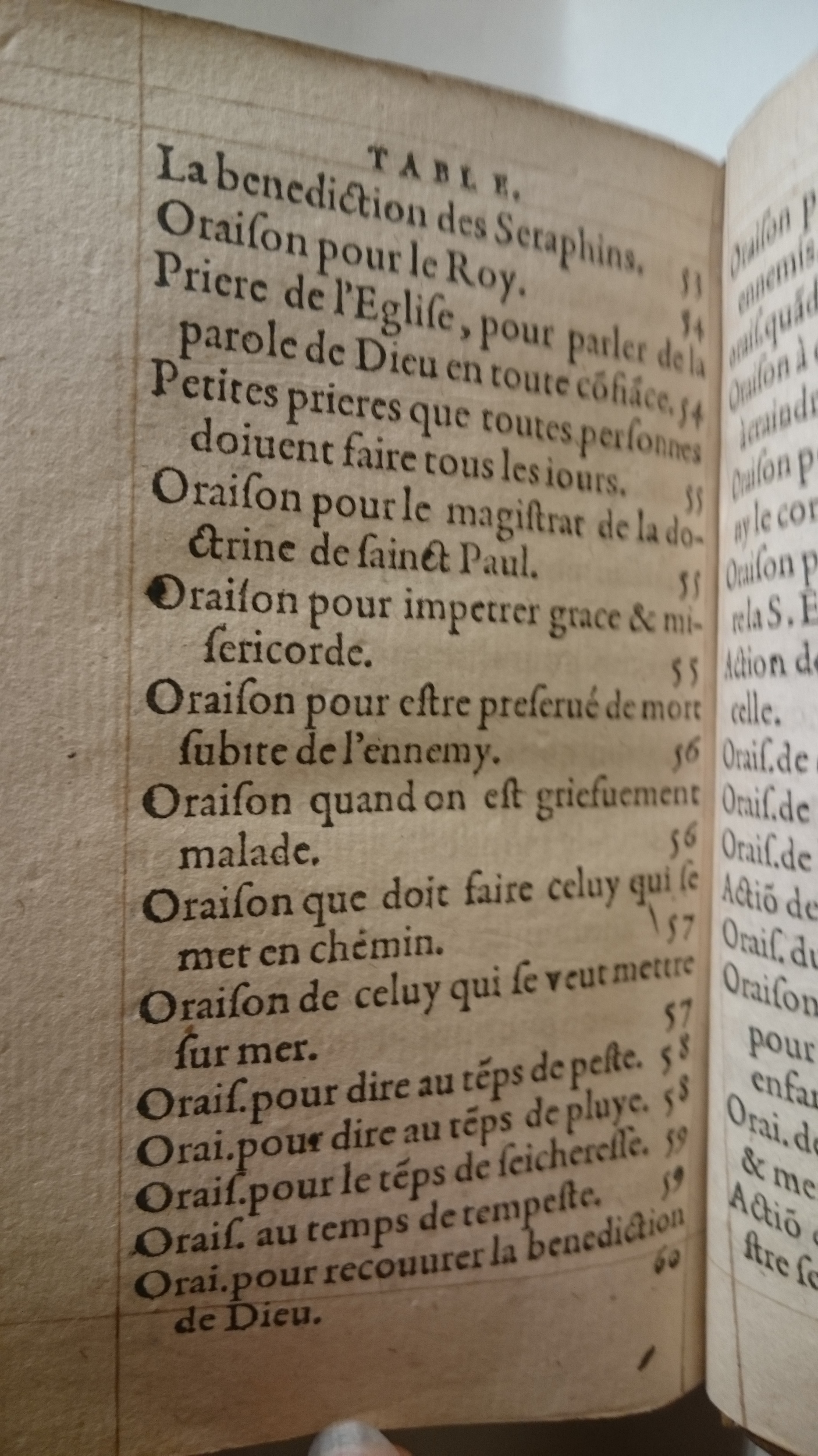 1585 - Guillaume Auvray - Trésor des prières, oraisons et instructions chrétiennes - BnF