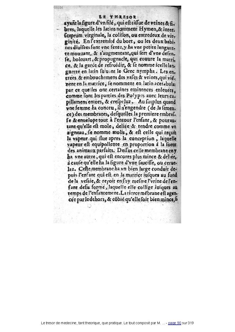 1560 - Pierre et Jan Moine - Trésor de médecine - Université Paris Cité