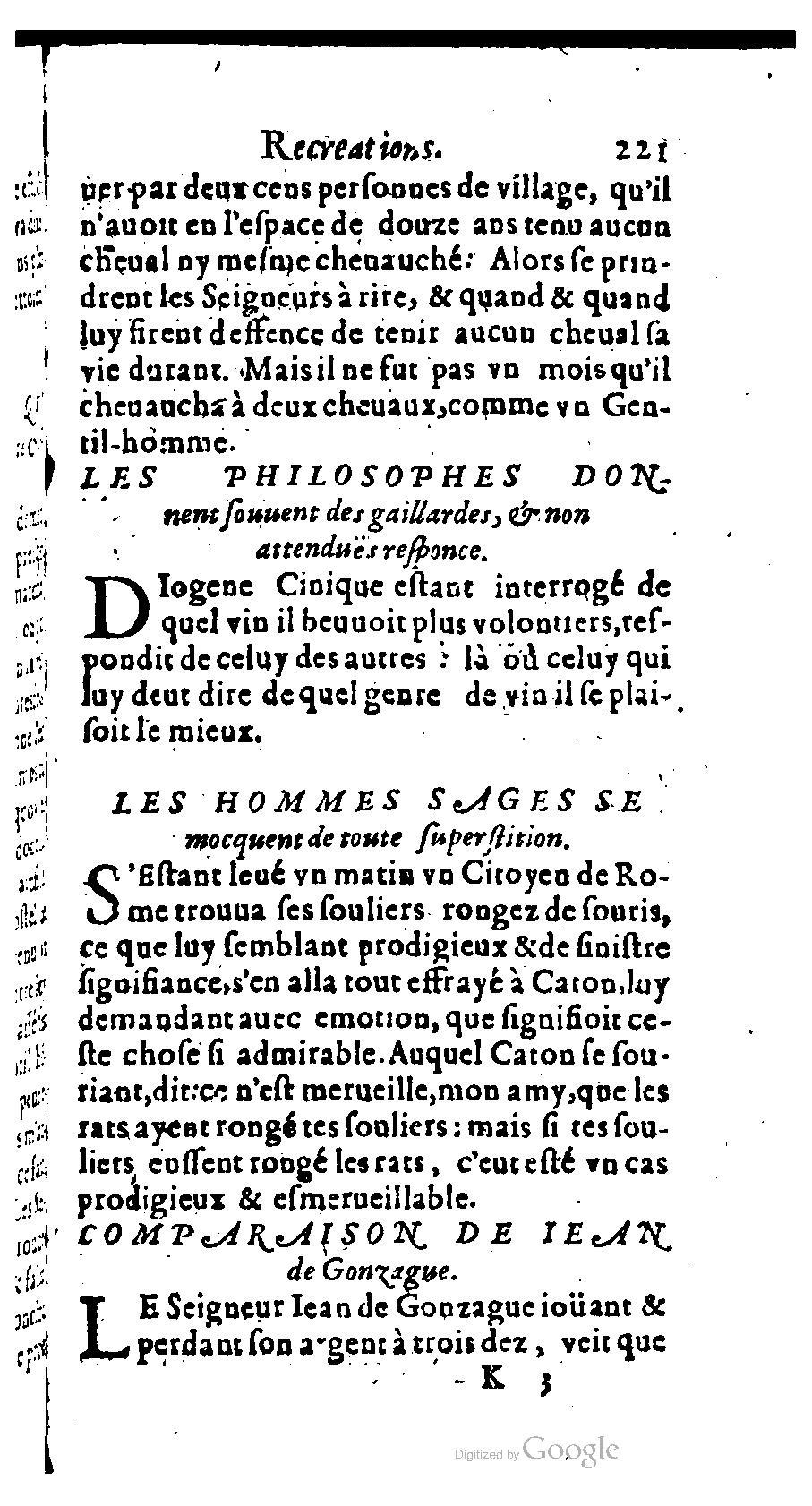 1611 - Romain de Beauvais - Trésor des récréations - BM Lyon