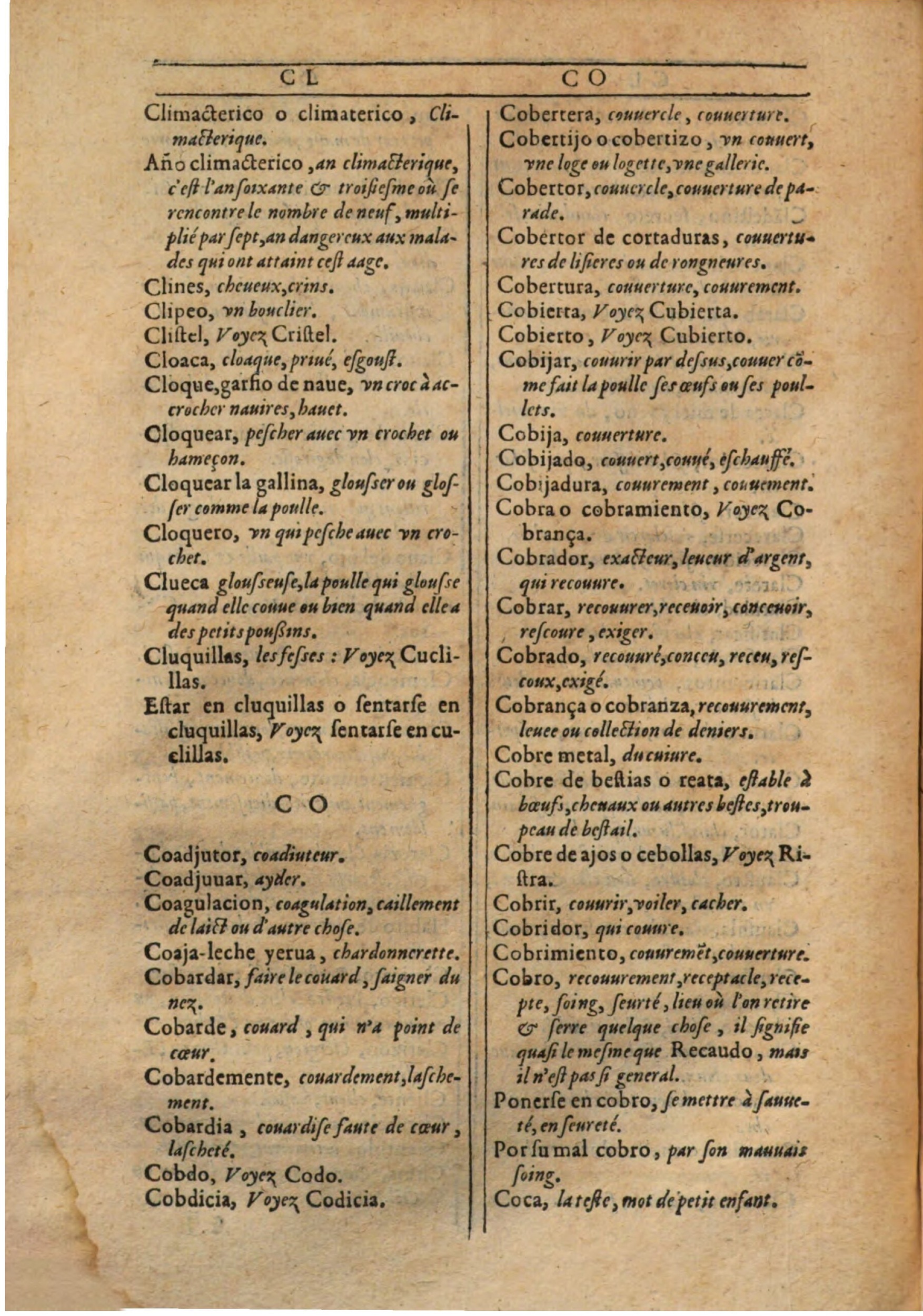 1607 - Marc Orry - Trésor des deux langues espagnole et française (Première partie) - BSB Munich 1607 - Marc Orry - Trésor des deux langues espagnole et française (Première partie) - BSB Munich