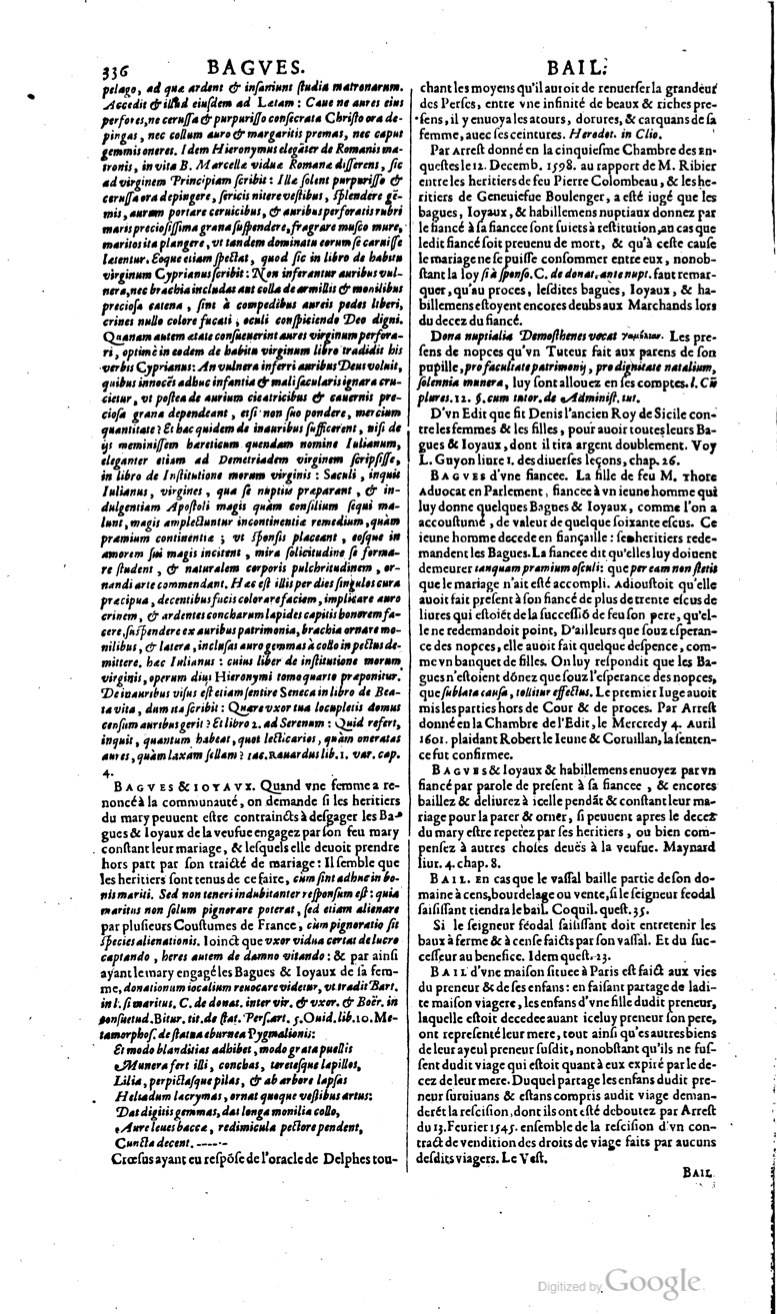 1629 - Veuve Nicolas Buon - Trésor du droit français (29620 T. 1) - BM Lyon