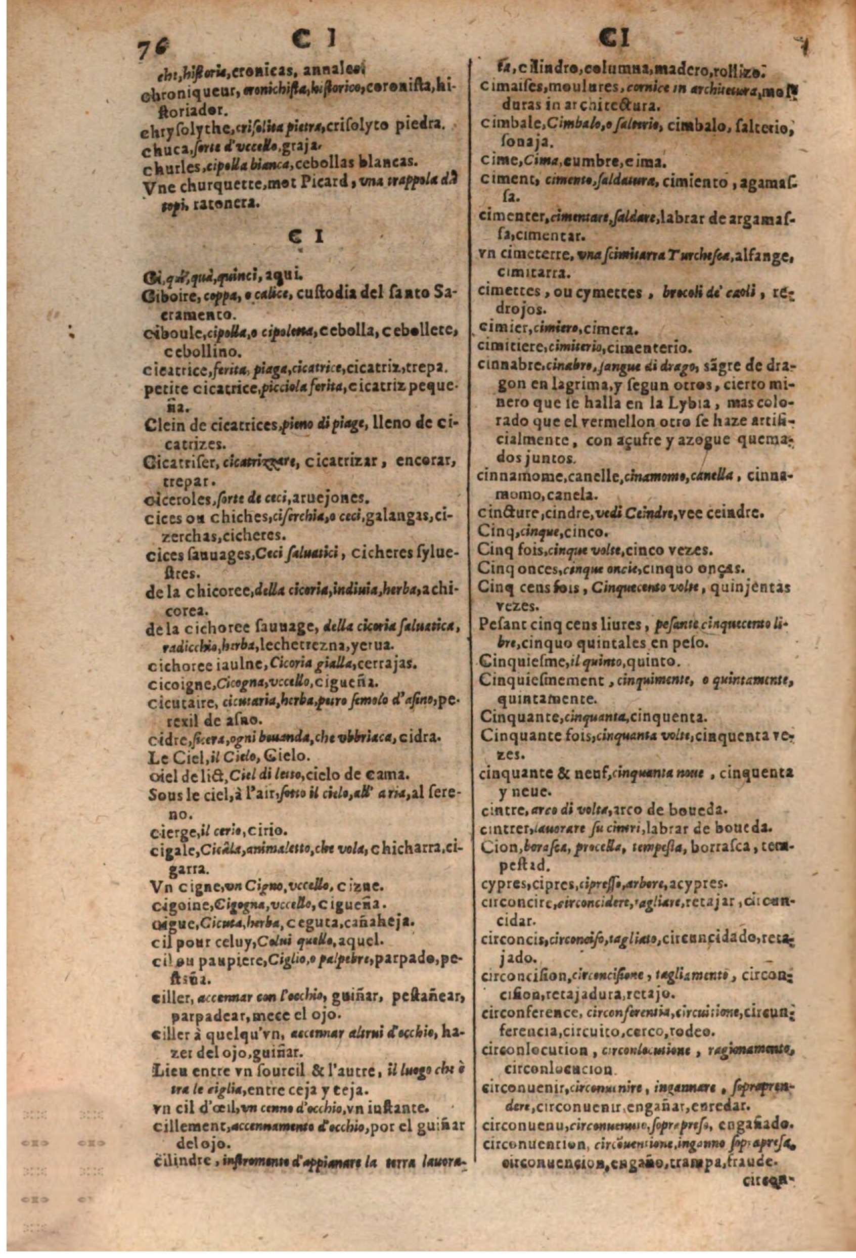 1637 - Jacques Crespin - Trésor des trois langues (Trois parties) - BSB Munich