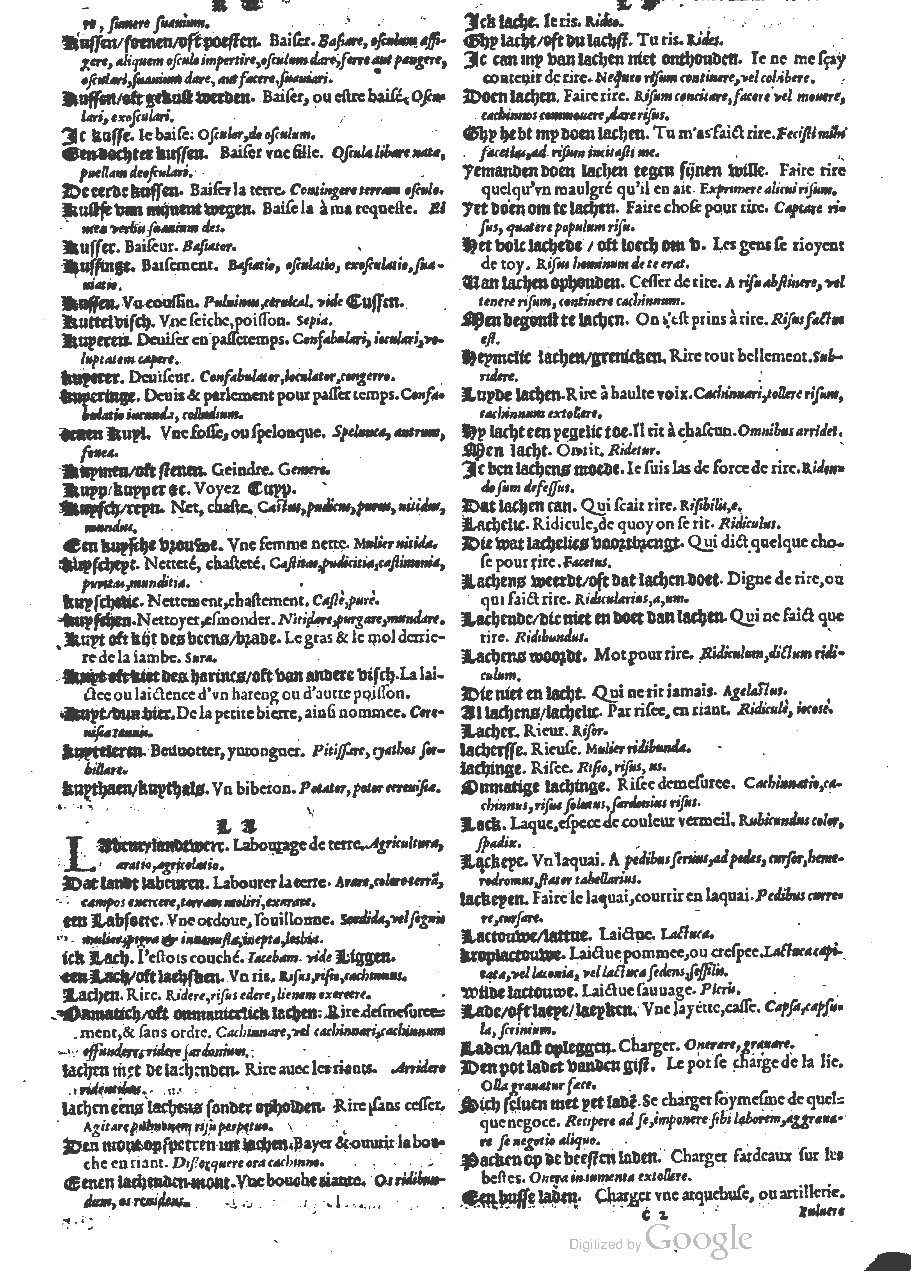 1573 - Christophe Plantin - Trésor du langage bas-allemand - BM Lyon