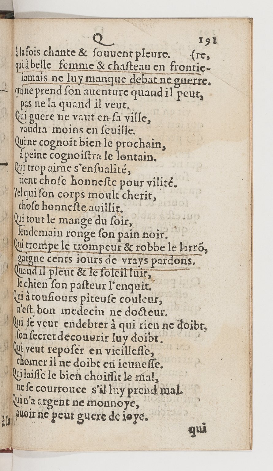 1577 - Jean d’Ogerolles - Trésor de sentences dorées - BnF Arsenal