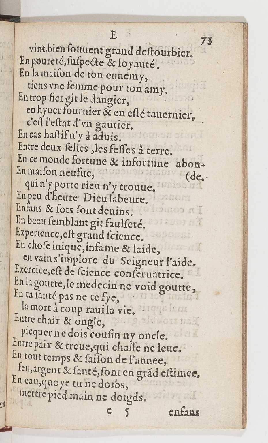 1577 - Jean d’Ogerolles - Trésor de sentences dorées - BnF Arsenal