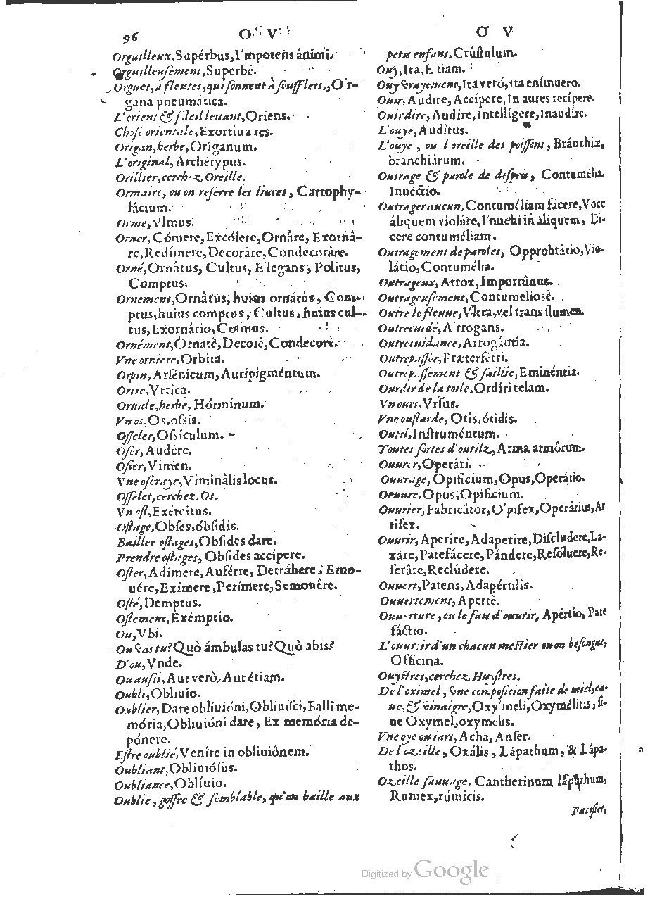 1564 - Henri Hylaire et Louis Cloquemin - Trésor des mots et traits français - BSB Munich