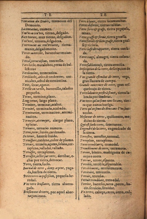 1607 - Marc Orry - Trésor des deux langues espagnole et française (Première et Seconde parties) - ÖNB Wien