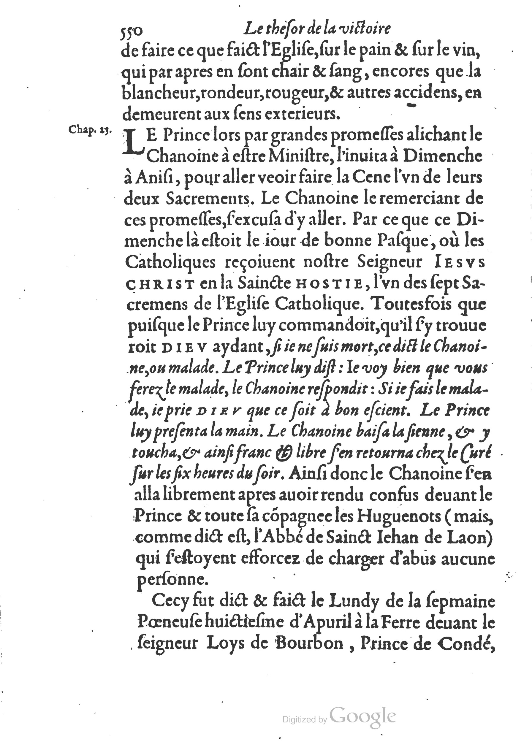 1578 - Nicolas Chesneau - Trésor et entière histoire de la triomphante victoire du corps de Dieu sur l’esprit malin - British Library 1578 - Nicolas Chesneau - Trésor et entière histoire de la triomphante victoire du corps de Dieu sur l’esprit malin - British Library