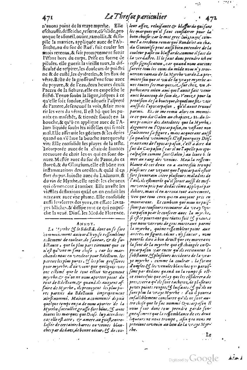 1616 - Étienne Gamonet - Grand trésor ou dispensaire - BSB Munich