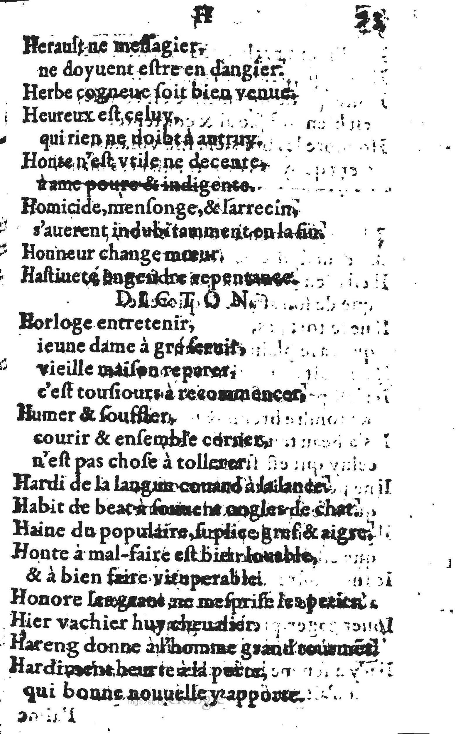 1578 - Nicolas Lescuyer - Trésor des sentences dorées - UGent