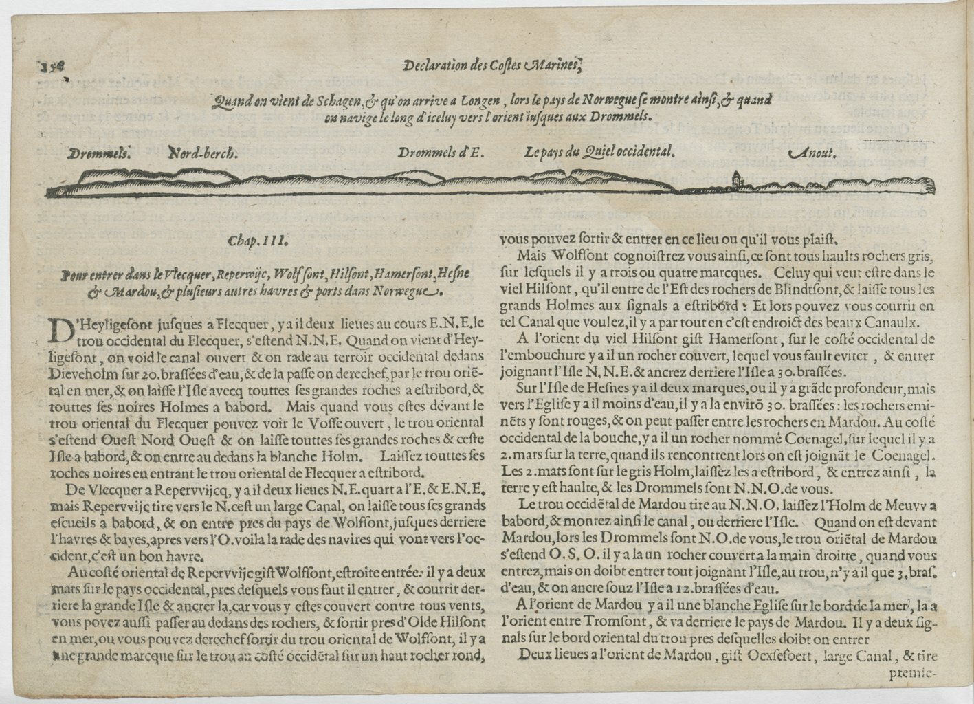 1601 - Bonaventure d’Aseville - Trésorerie ou cabinet de route marinesque - BnF