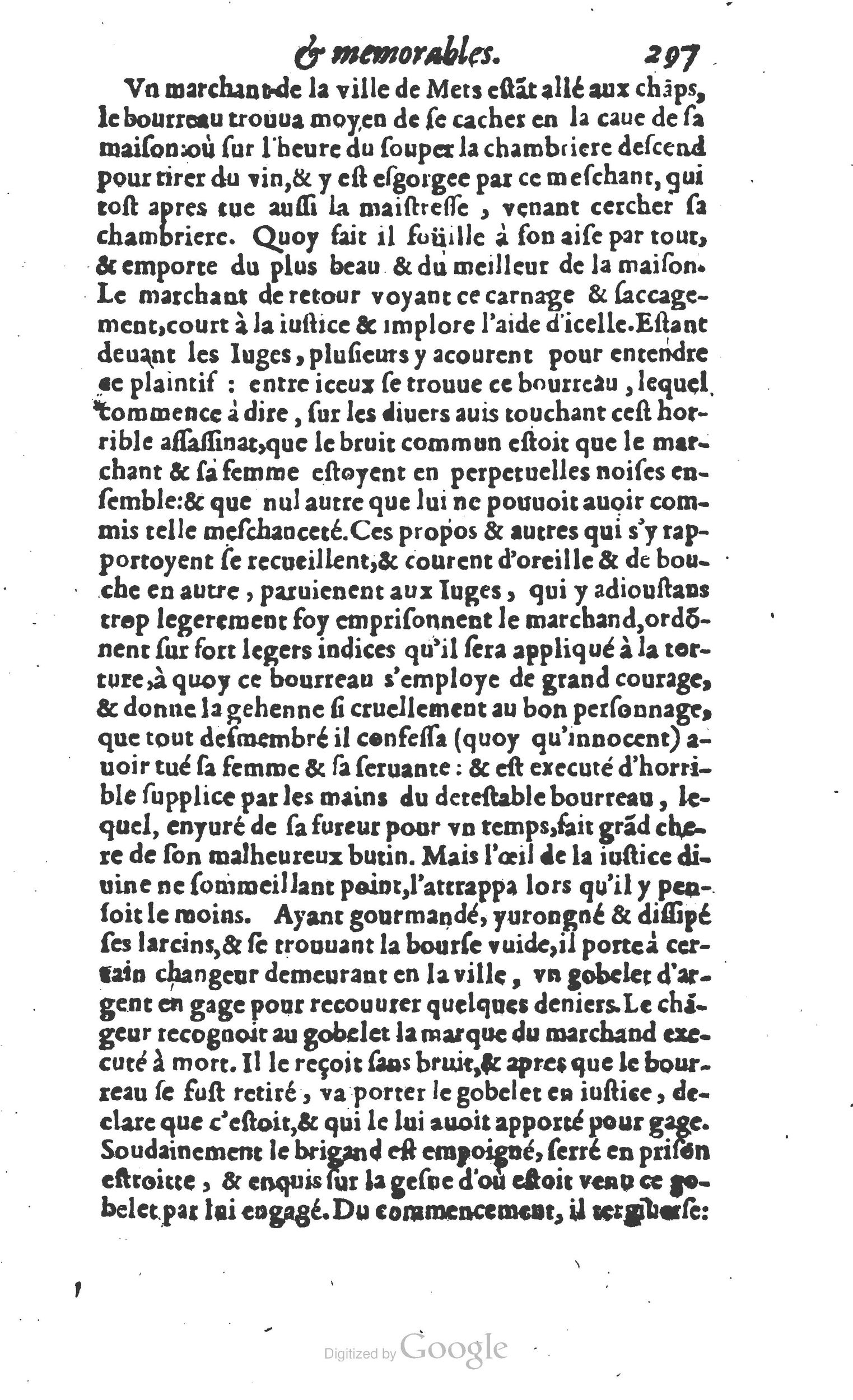 1610 - Paul Marceau - Trésor d’histoires admirables et mémorables - Princeton