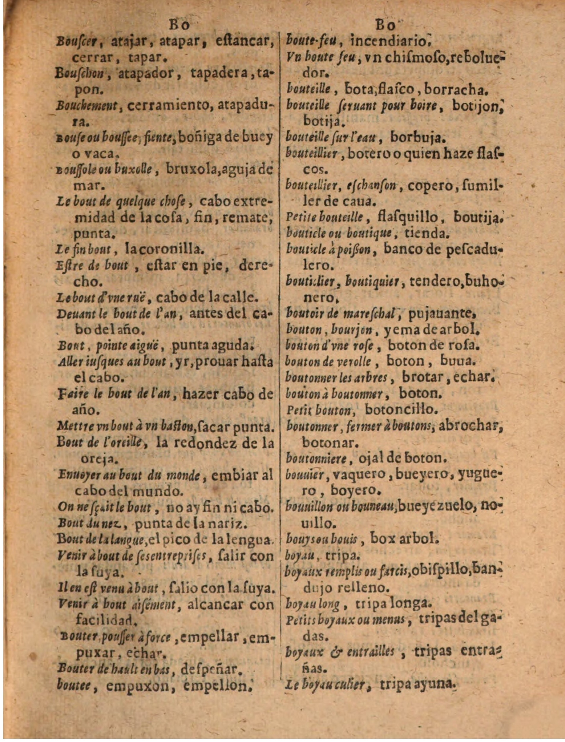 1624 - Hubert Antoine - Trésor des deux langues espagnole et française (Seconde partie) - BSB Munich