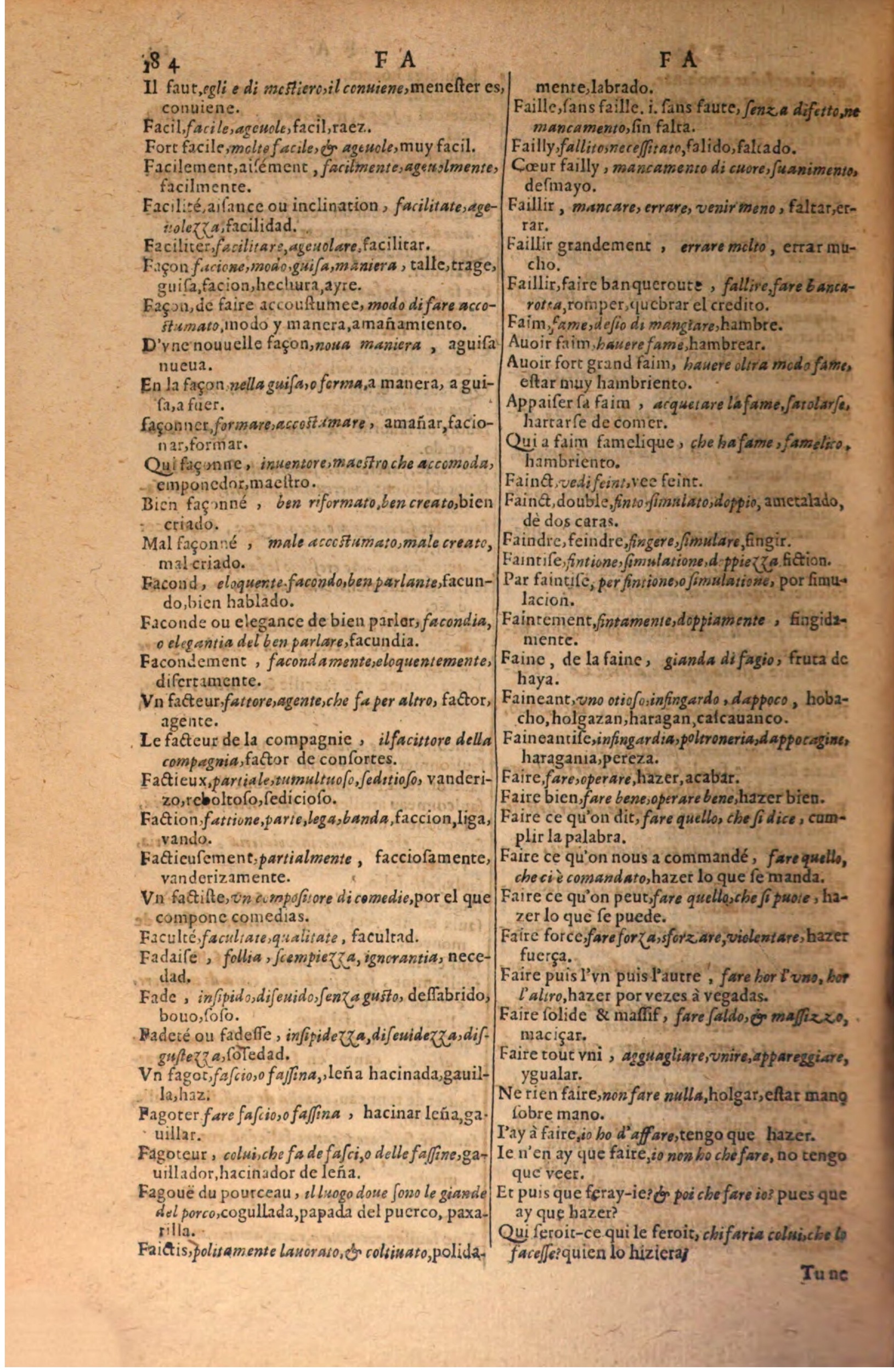 1616 - Pierre de la Rovière - Trésor des trois langues (Seconde partie) - BSB Munich