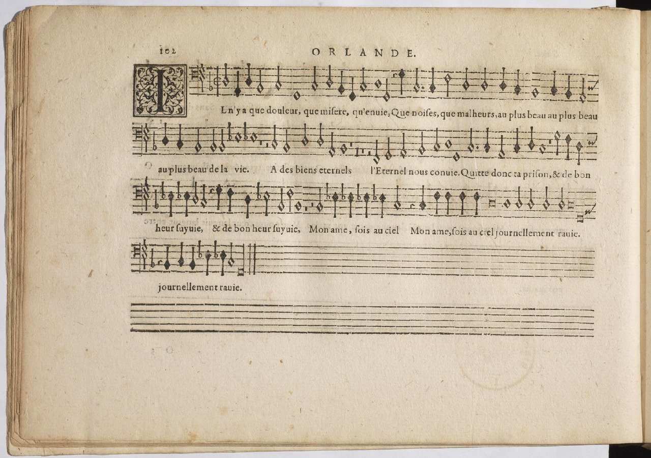 1594 - Paul Marceau - Trésor de musique d&#039;Orlande de Lassus, Superius, Bassus, Tenor, Quinta pars - BnF