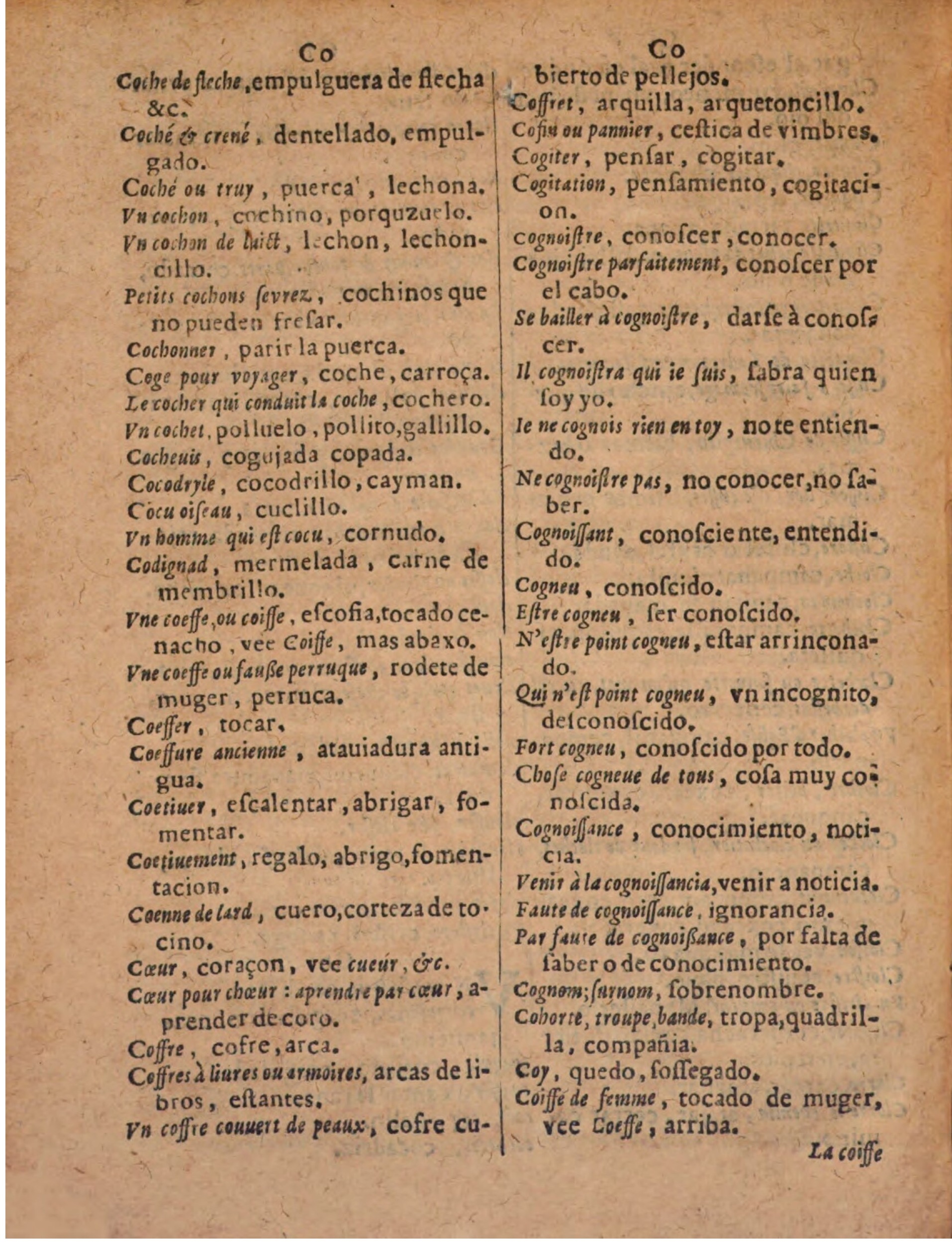 1624 - Hubert Antoine - Trésor des deux langues espagnole et française (Seconde partie) - BSB Munich