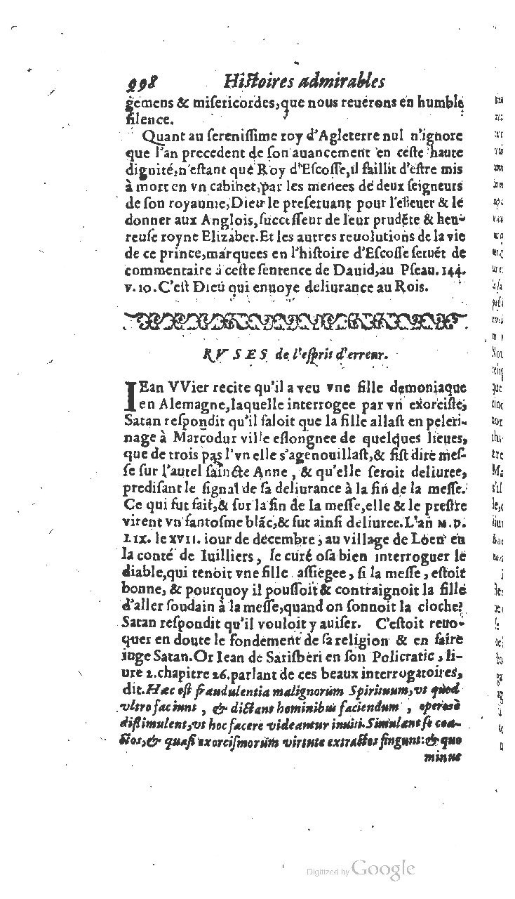1610 - Paul Marceau - Trésor d’histoires admirables et mémorables - BSB Munich 1610 - Paul Marceau - Trésor d’histoires admirables et mémorables - BSB Munich