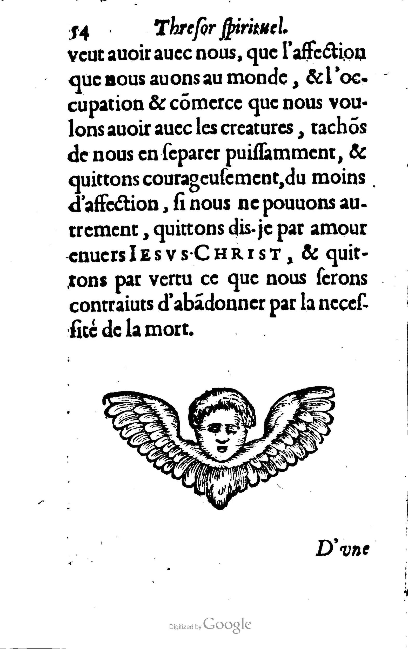 1633 - François Waudré - Trésor spirituel contenant les excellences du christianisme - BM Lyon