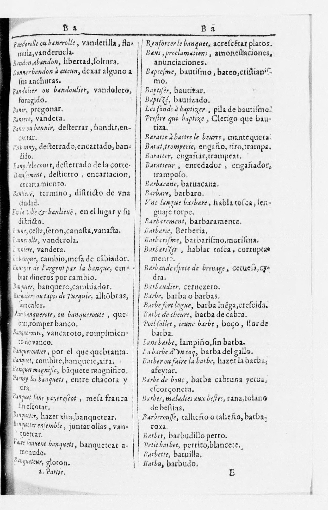 1616 - Veuve Marc Orry - Trésor des deux langues espagnole et française (Seconde partie) - BnF 1616 - Veuve Marc Orry - Trésor des deux langues espagnole et française (Seconde partie) - BnF