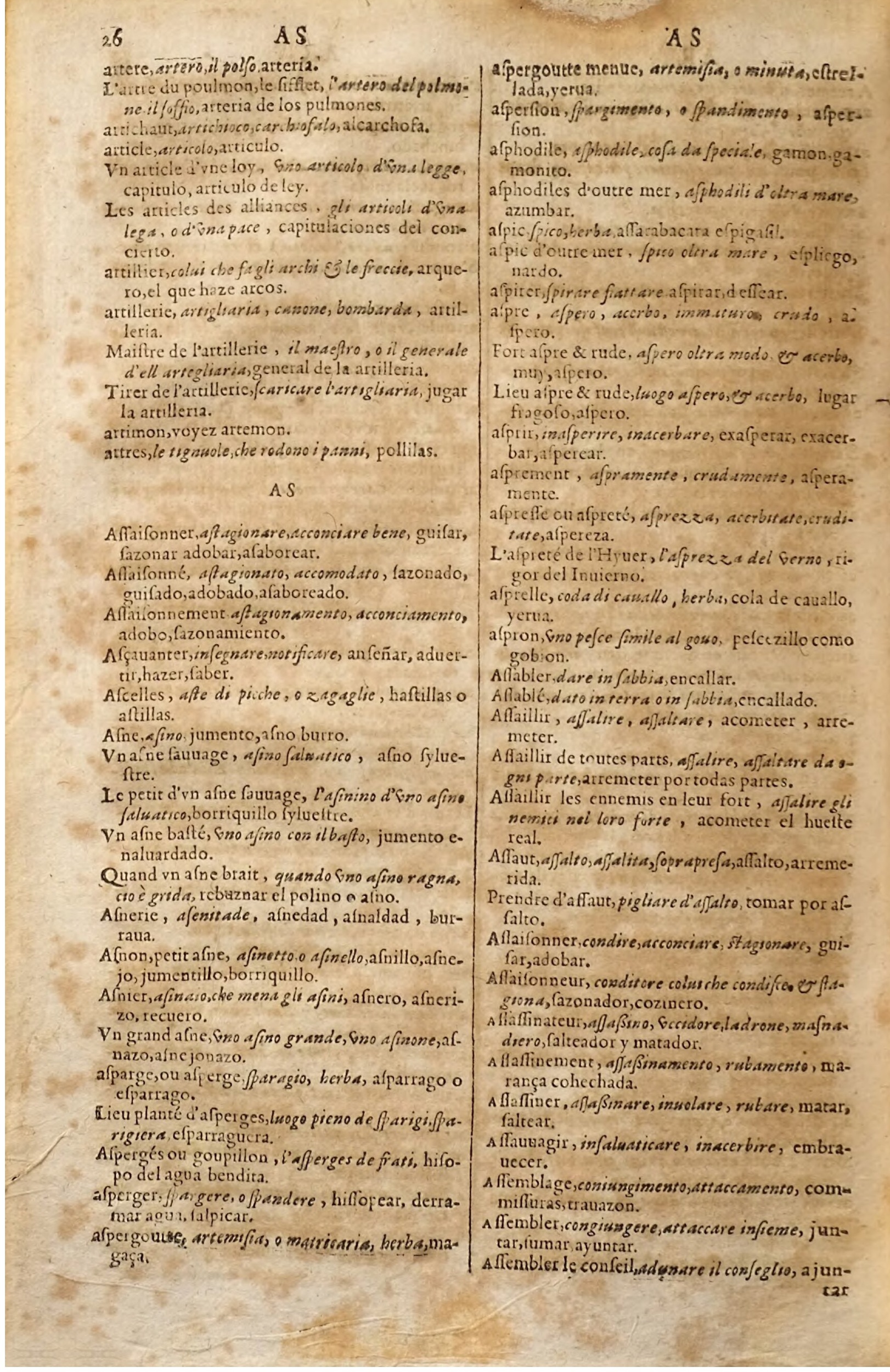 1627 - Jacques Crespin - Trésor des trois langues (Seconde partie) - Regensburg