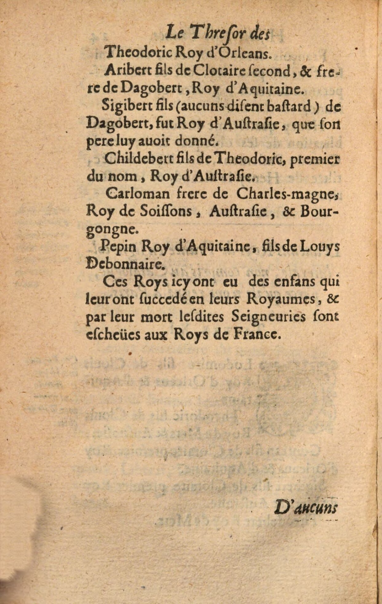 1639 - Jean Corrozet - Trésor des histoires de France - BSB Munich 1639 - Jean Corrozet - Trésor des histoires de France - BSB Munich