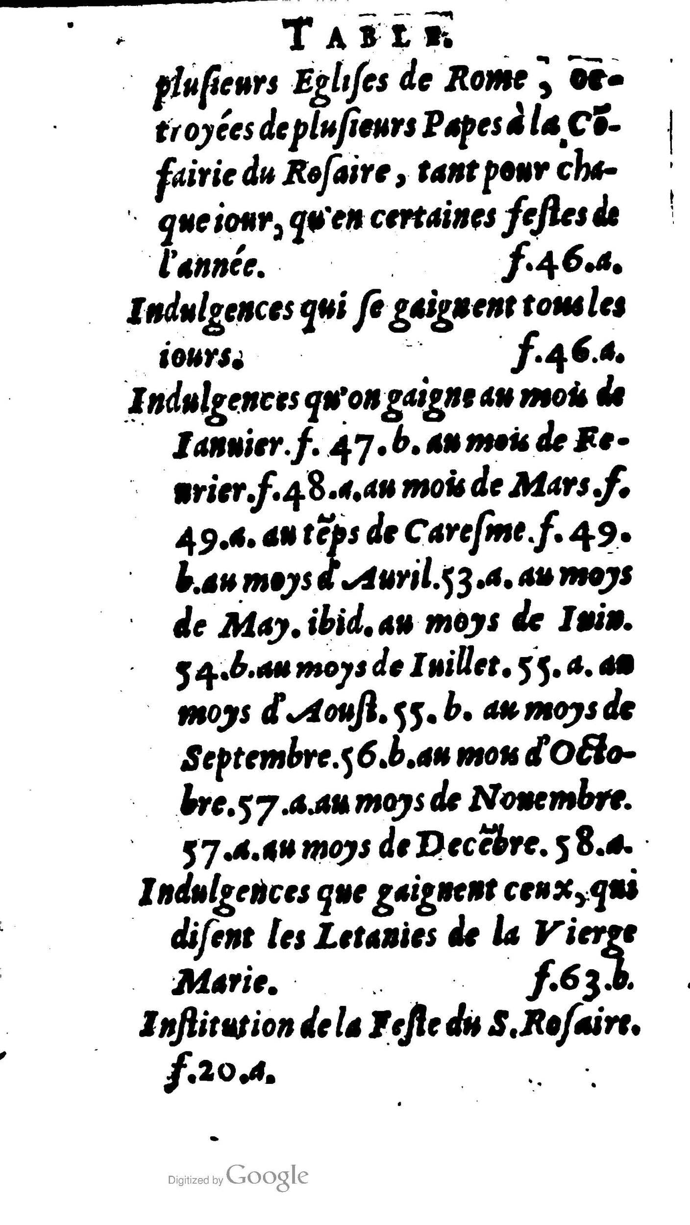 1604 - Jean Le Bouc - Trésor des indulgences du Saint Rosaire - BM Lyon