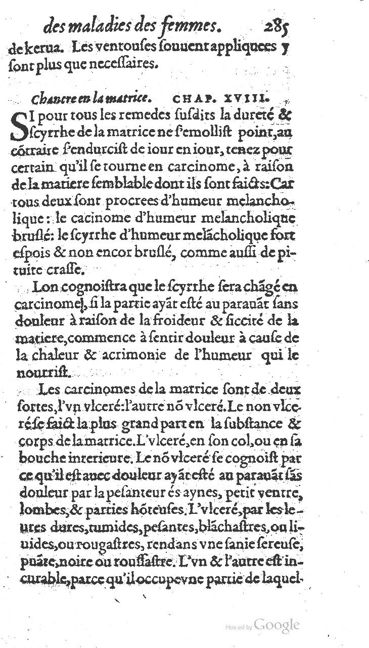 1585 - Jacques du Puis - Trésor des remèdes secrets pour les maladies des femmes - BnF