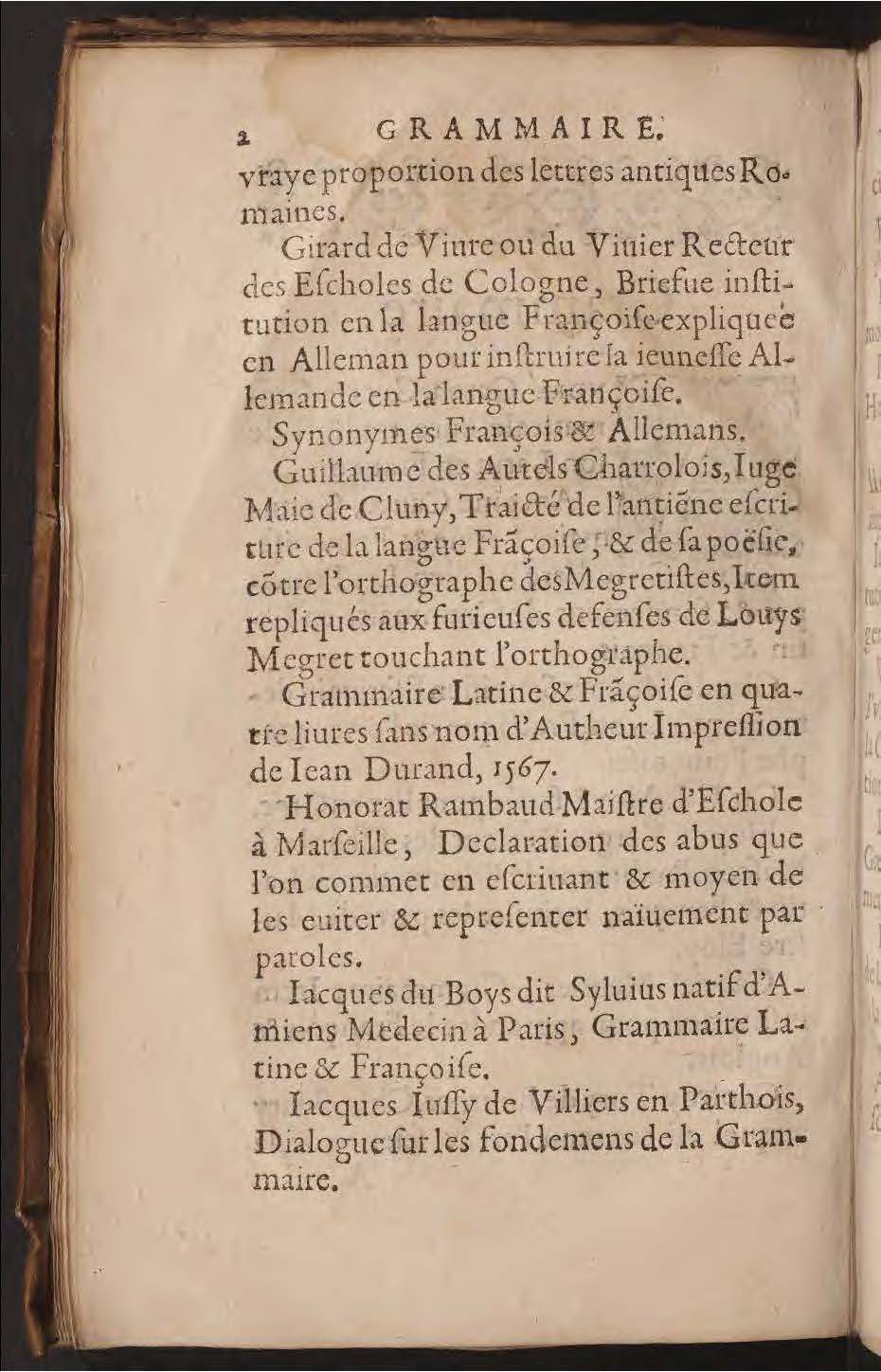 1602 - François Jacquin - Trésor des bons esprits français - BnF Arsenal