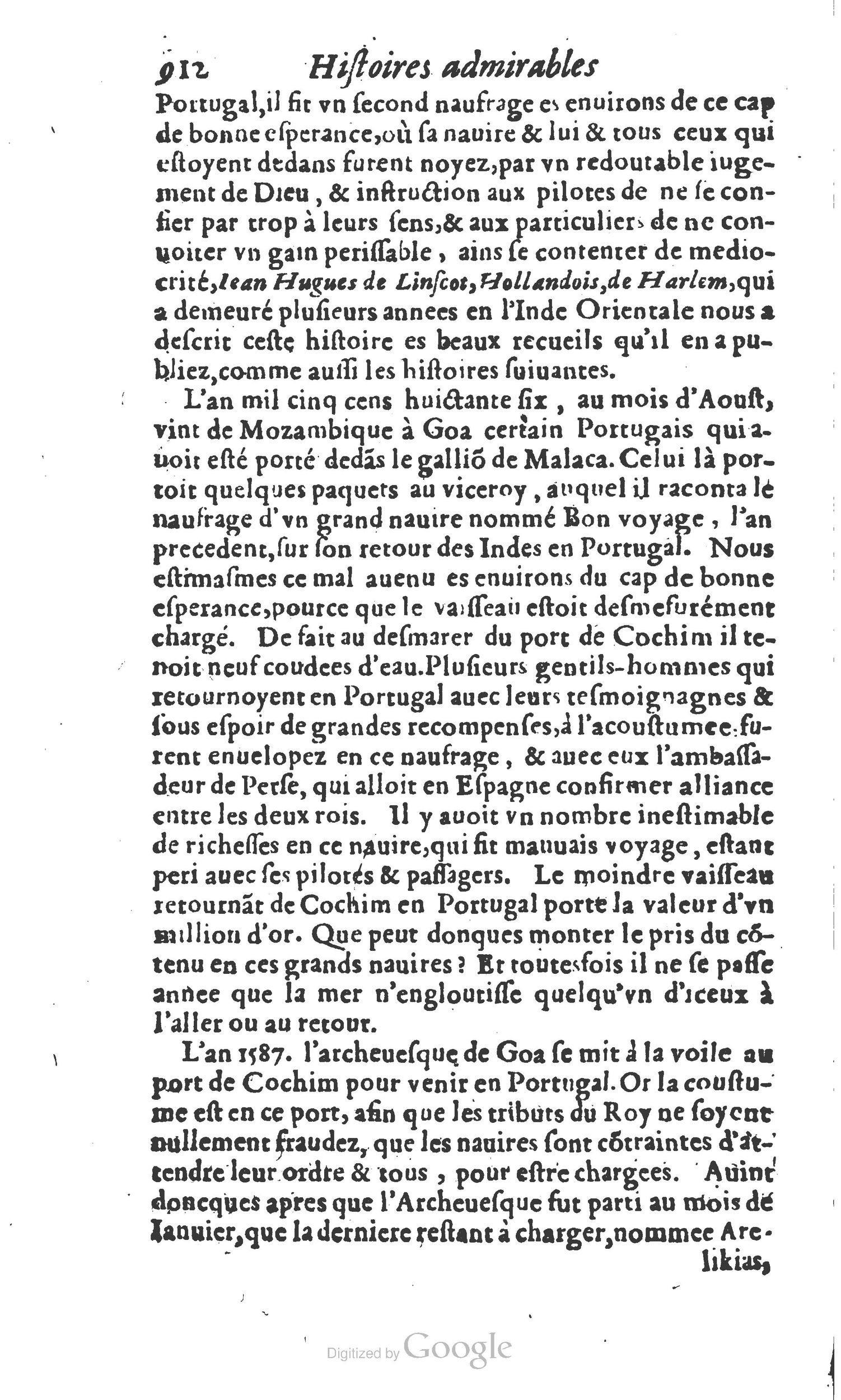 1610 - Paul Marceau - Trésor d’histoires admirables et mémorables - Princeton