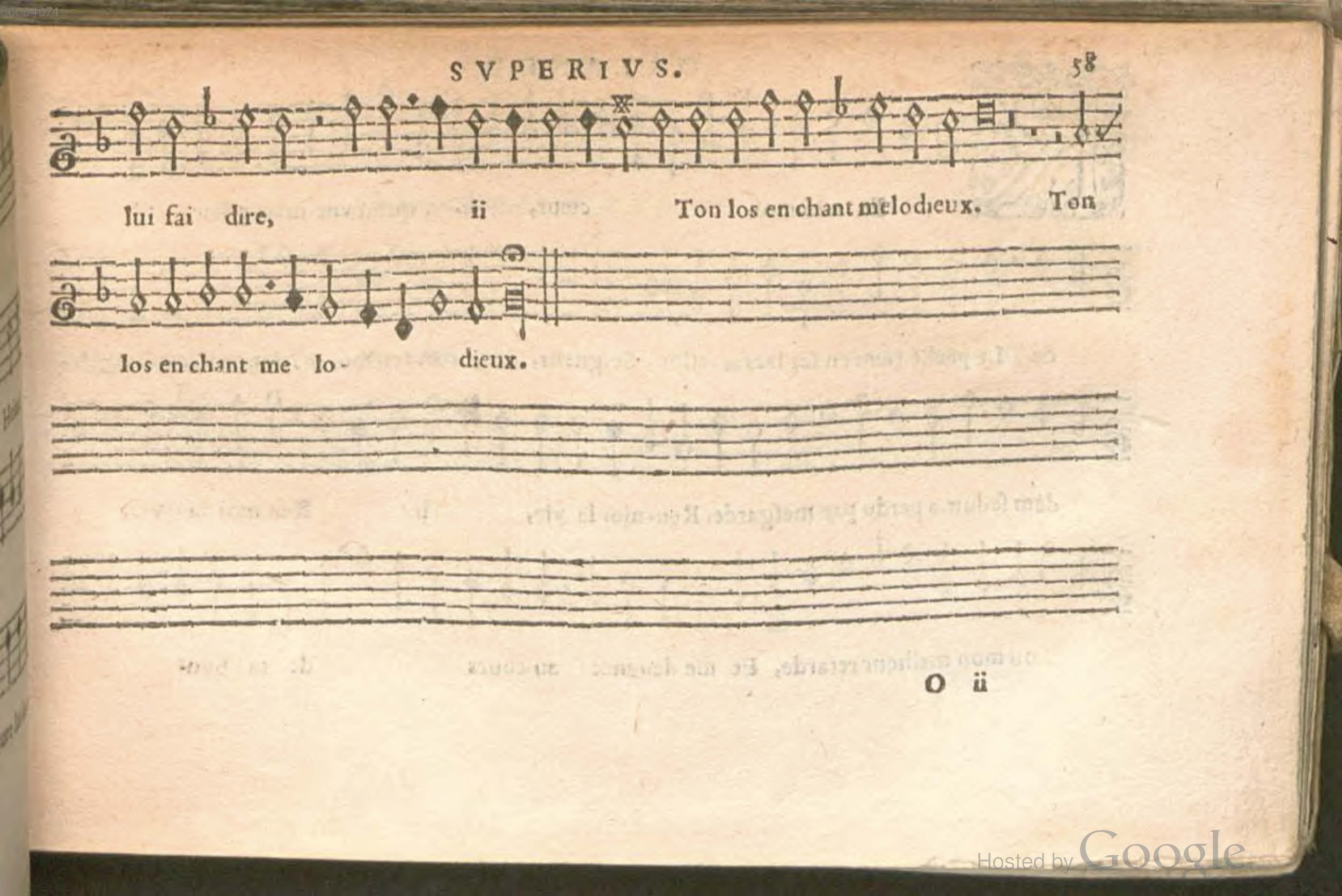 1576 - [Pierre de Saint-André] - Trésor de musique d’Orlande de Lassus Superius - BSB Munich