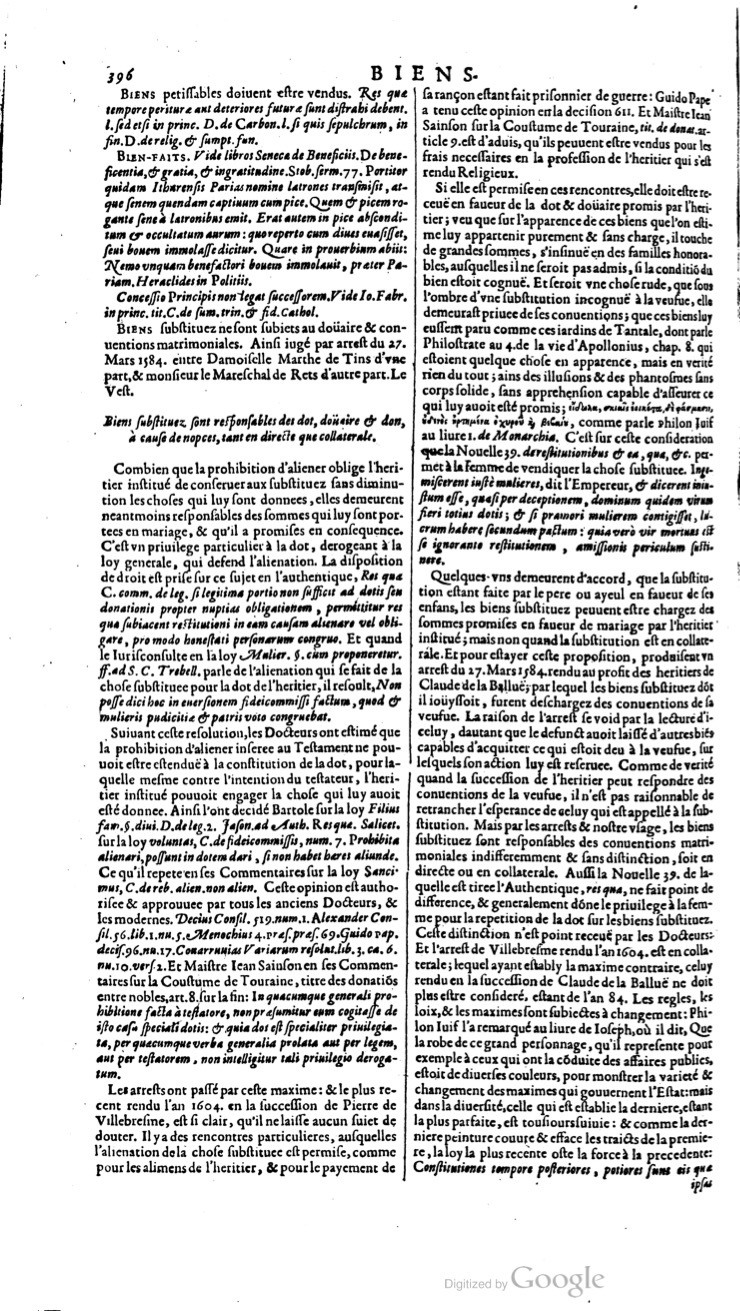 1629 - Veuve Nicolas Buon - Trésor du droit français (21754 T. 1) - BM Lyon