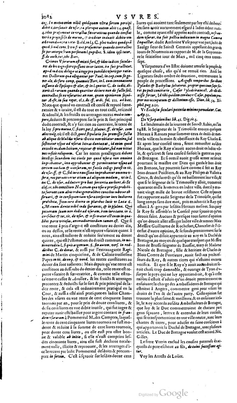 1629 - Veuve Nicolas Buon - Trésor du droit français (21754 T. 3) - BM Lyon