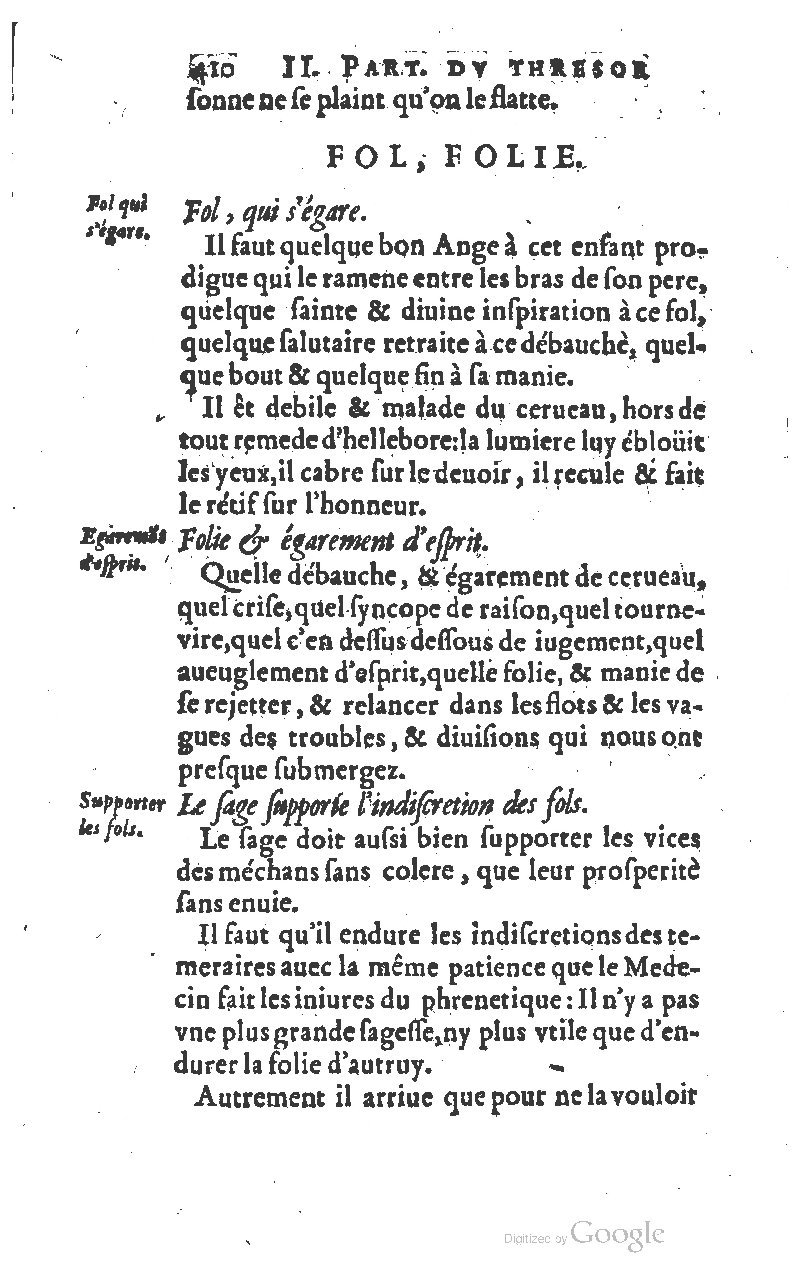 1610 - Louis Coste - Trésor de l’éloquence française (Seconde partie) - BM Lyon