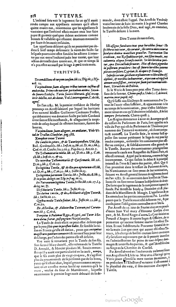 1629 - Veuve Nicolas Buon - Trésor du droit français (21754 T. 3) - BM Lyon