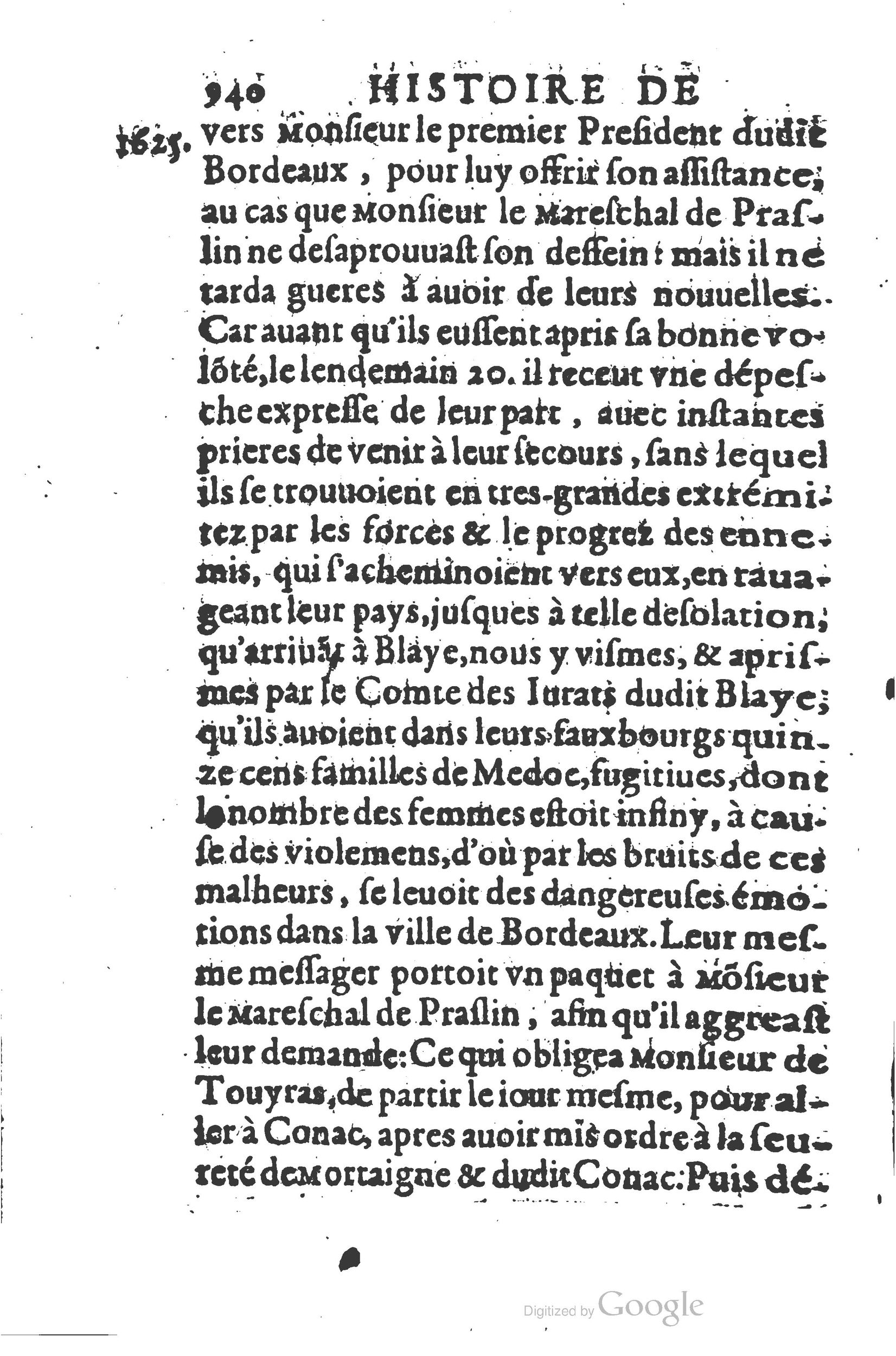 1626 - Joseph Bouillerot - Trésor de l’histoire générale de notre temps - BSB Munich