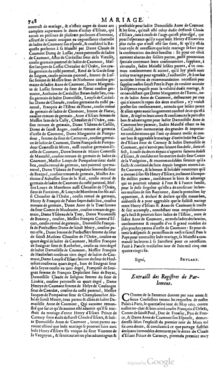 1629 - Veuve Nicolas Buon - Trésor du droit français (21754 T. 2) - BM Lyon
