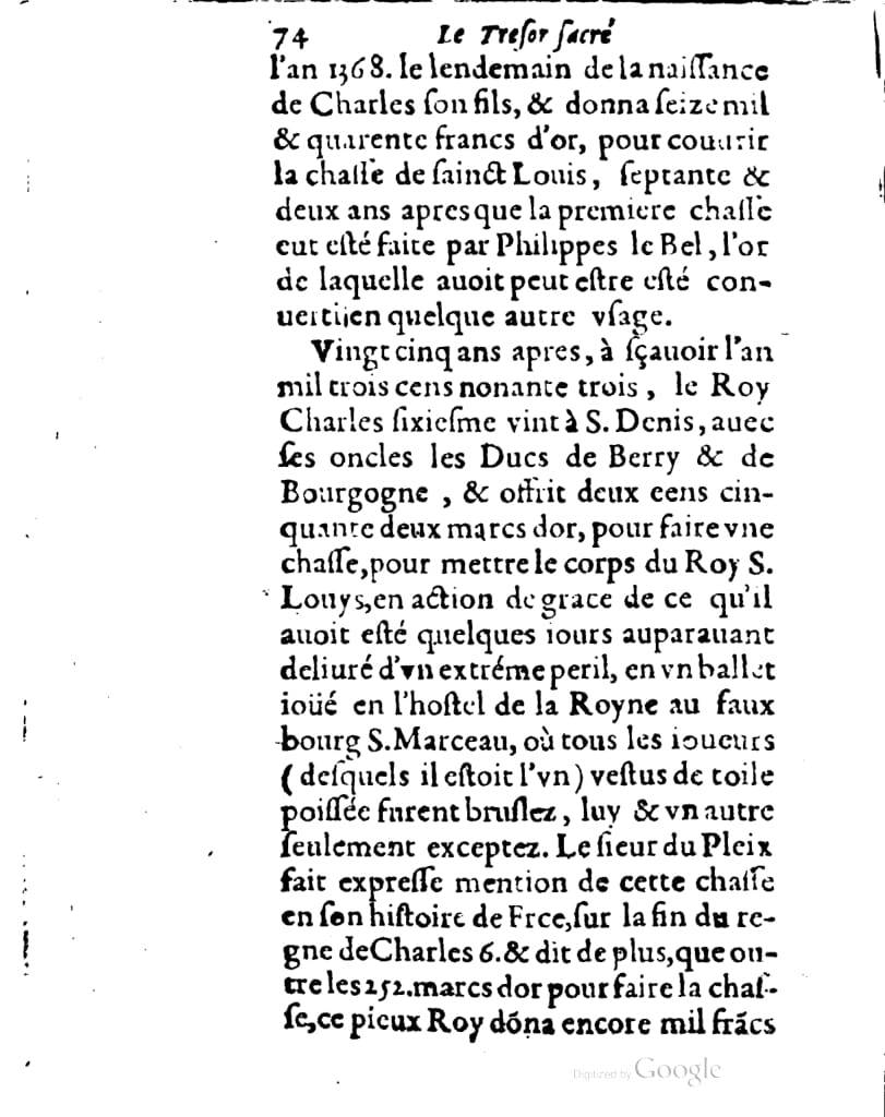 1636 - Jean Billaine - Trésor sacré ou inventaire des saintes reliques - British Library
