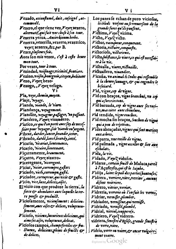 1616 - Veuve Marc Orry - Trésor des deux langues espagnole et française (Première et Seconde parties) - BM Lyon